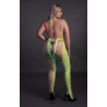 Ouch! Glow Combinaison Filet et Dos nu Vert Fluo